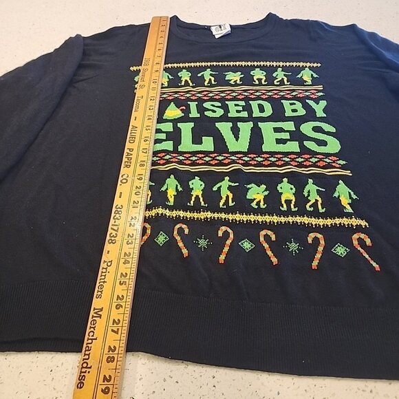 Torrid Elf Raised by Elves Lightweight Sweater Size 3X Christmas - Picture 4 of 6